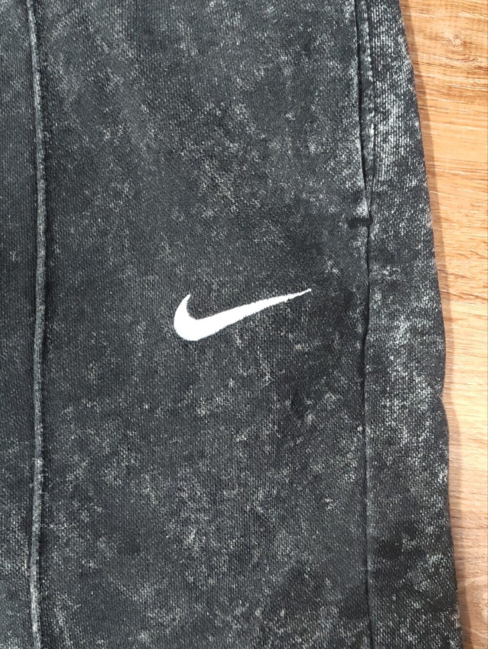 Nike Black Acid-Wash Women's Joggers with White Swoosh - Picture 4 of 6